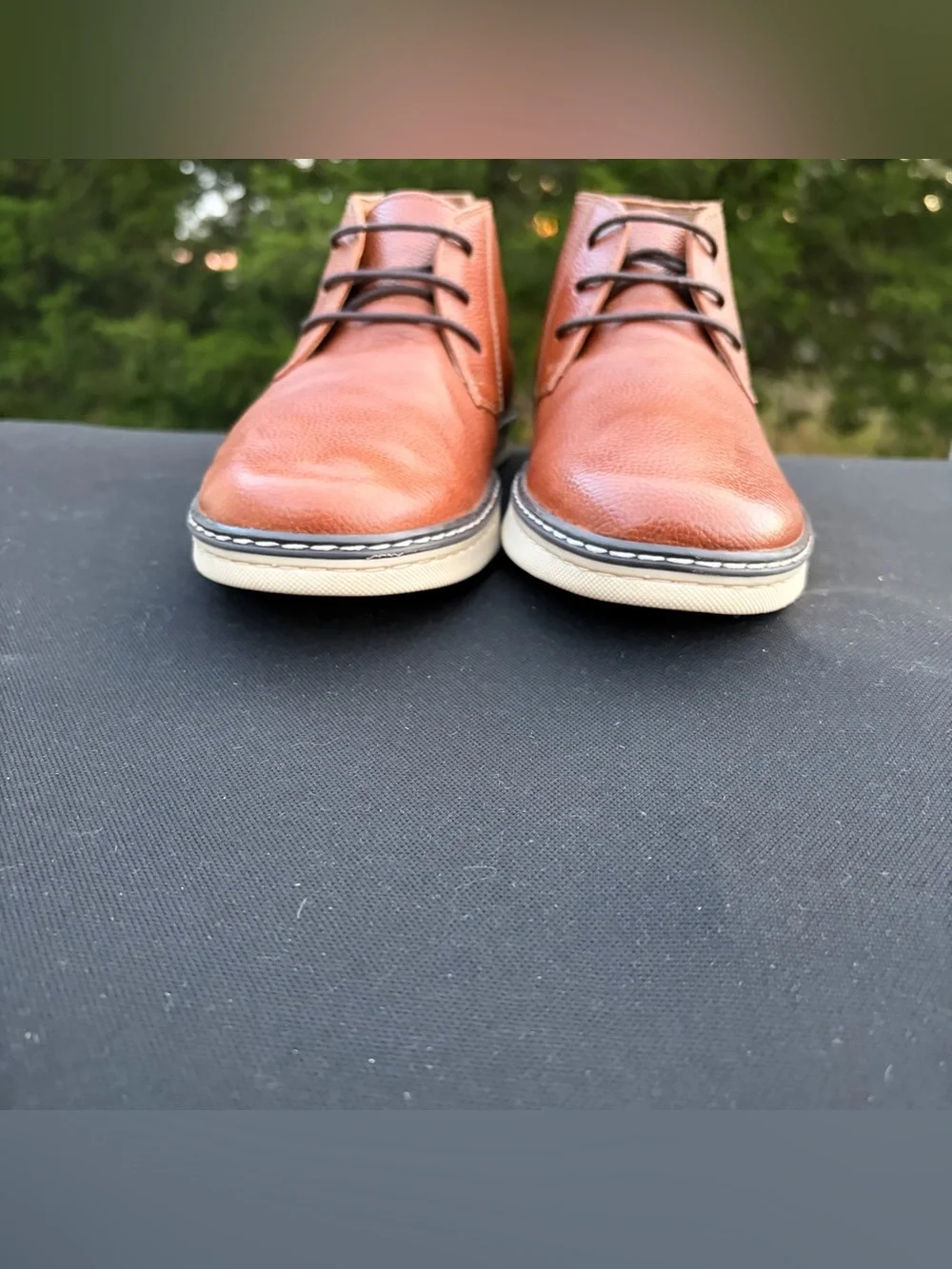 Johnston & Murphy Boys McGuffey Chukka Brown Leather Boots Size 7 M NWOT